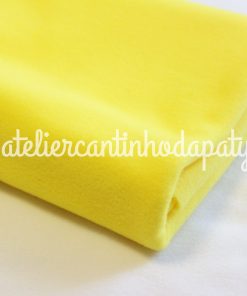 Tecido Microsoft Amarelo Ovo