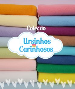 Kit de Tecidos Coleção Ursinhos Carinhosos