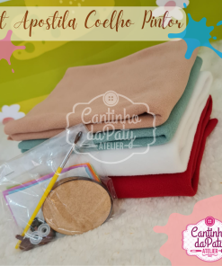 Kit de Tecidos/Acessórios Coelho Pintor