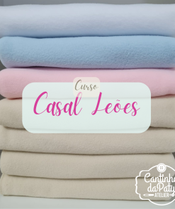 Kit de Tecidos Casal Leões - Curso